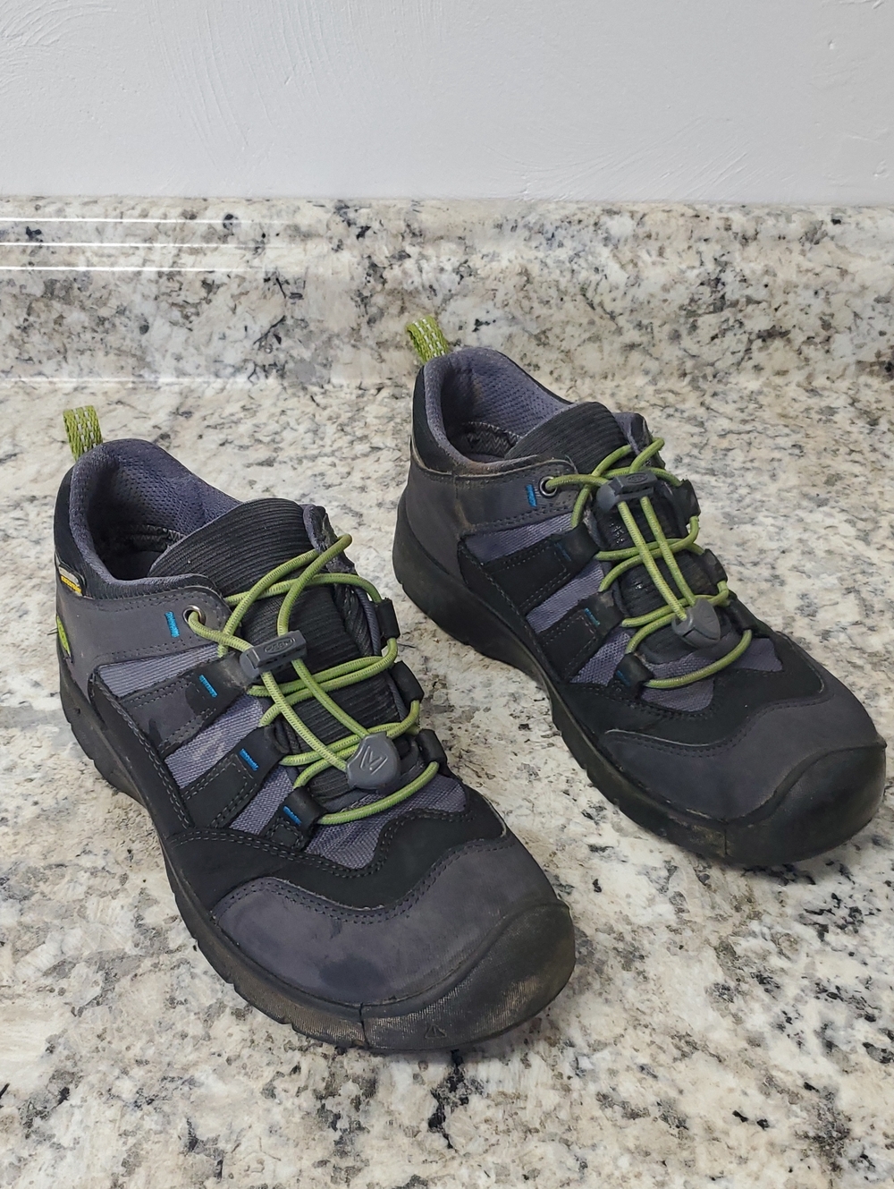 KEEN KIDS Gray and Green Trail Waterproof Shoes